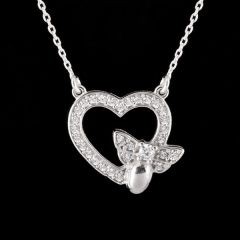 AŞK BÖCEĞİ KOLYE-BEYAZ